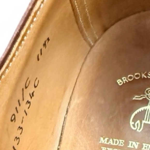 Vintage Brooks Brothers Brown Leather Cap Toe Oxfords Made in England 11.5 C main image 7